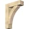 Ekena Millwork Thorton Block Rough Sawn Bracket w/ Offset Brace, Douglas Fir, 8"W x 28"D x 36"H BKT0806X28X36THR05RDF - alternate 1